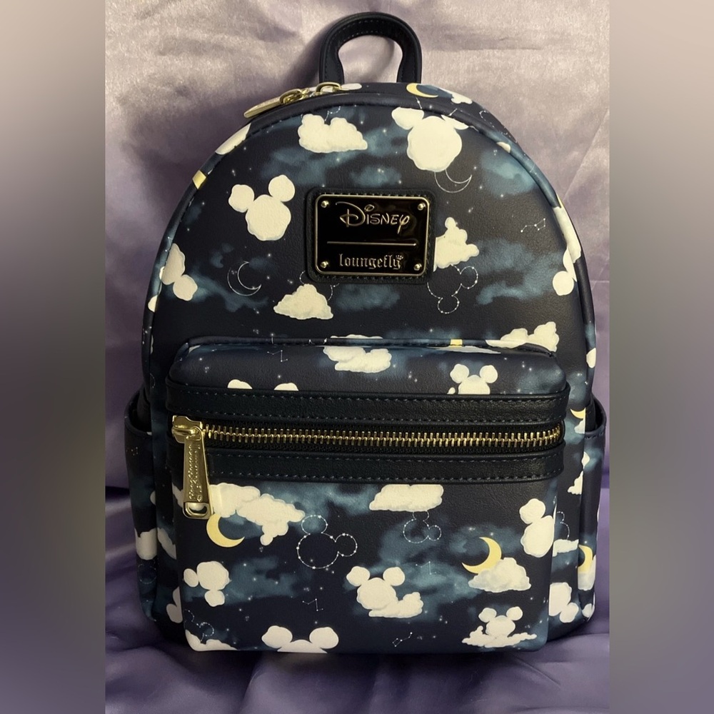 NWT Disney Mickey Mouse Dream Clouds Loungefly Mini Backpack Bag